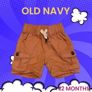 OLD NAVY BROWN SHORTS FOR ACTIVE BABIES SIZE 12 MONTHS